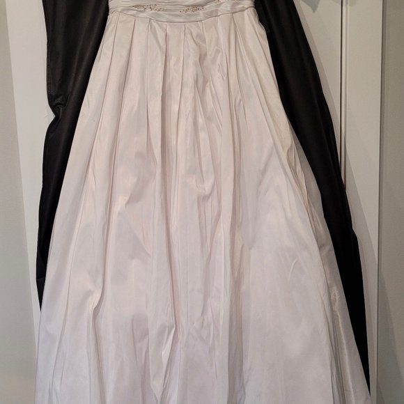 Wedding Dress - Princess, White, Taffeta, Size 6 - Picture 2 of 8